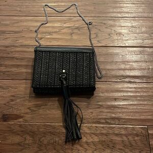 The Limited Basket Weave Mini Purse